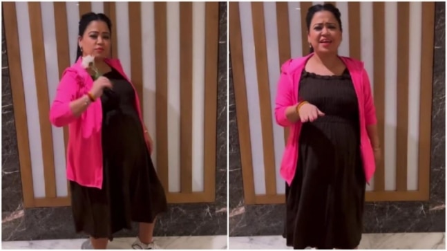 Bharti Singh grooves to AajTak tune. Says I bet my baby enjoyed it