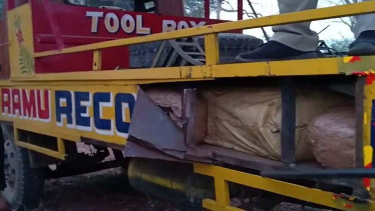 Andhra police seize 2,000 kg of marijuana concealed in a petroleum