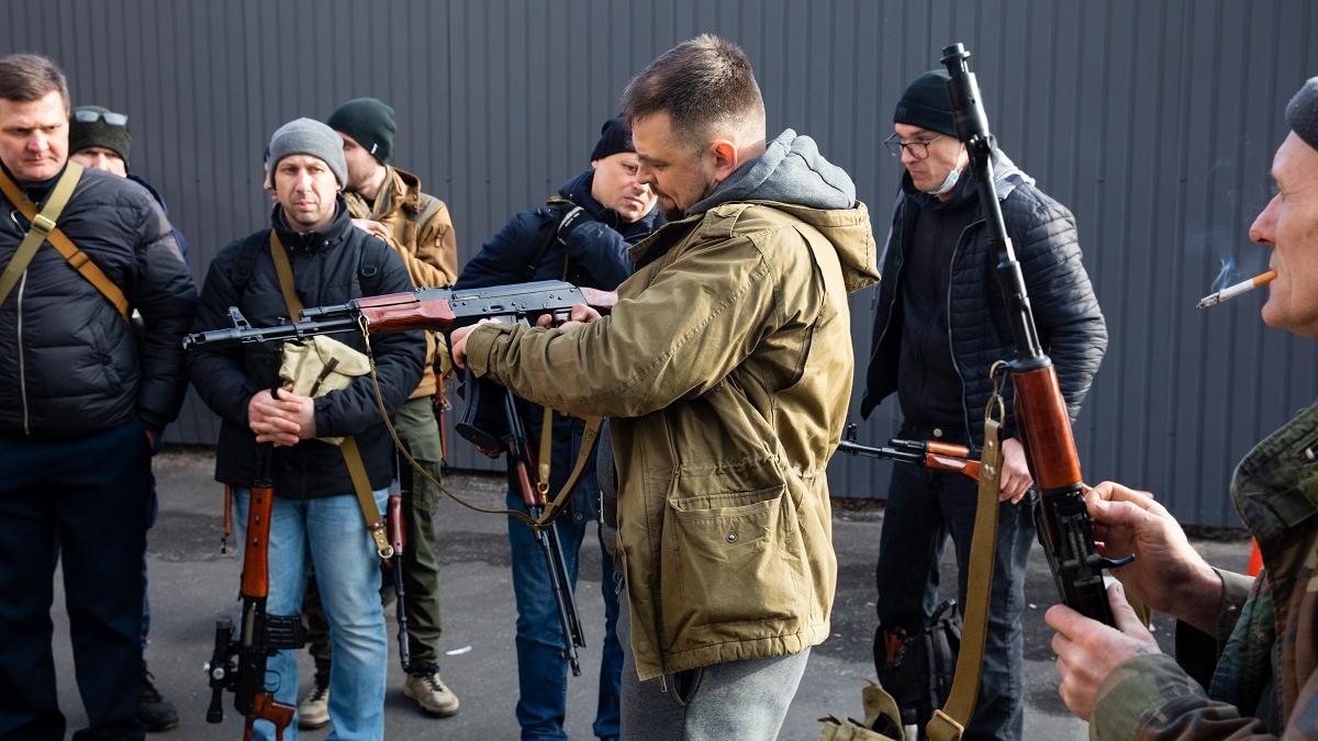 From molotov cocktails to Kalashnikovs, Ukranian civilians are arming up to face Russians | Exclusive