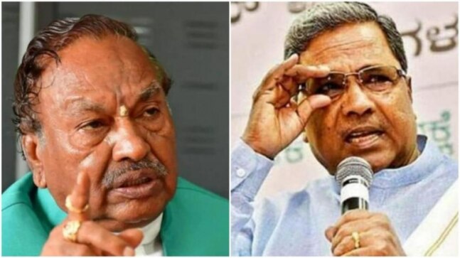 Eshwarappa should be dismissed from govt, says Karnataka Congress leader Siddaramiah