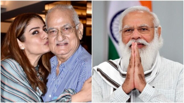 Raveena Tandon thanks PM Narendra Modi for condolence letter after her dad’s demise