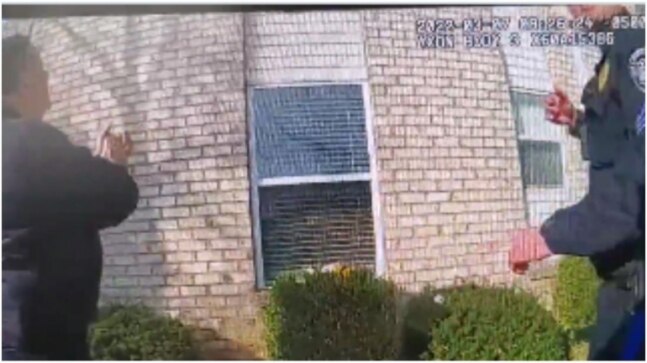 New Jersey dad tosses 3-yr-old son from window of burning building to save him. Viral video