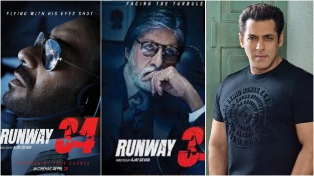 Ajay Devgn, Amitabh Bachchan's Runway 34 teaser out. Salman Khan announces its Eid release