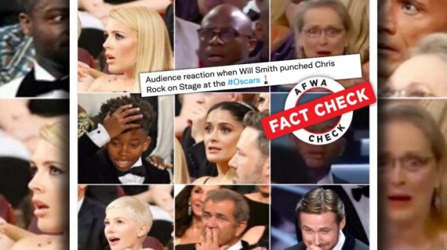 Fact Check: 2017 Oscar collage resurfaces as audience reaction to Will Smith slapping Chris Rock - Vimarsana News