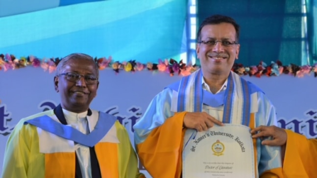 RPSG Group Chairman Sanjiv Goenka receives honorary doctorate from Kolkata's St Xavier’s University