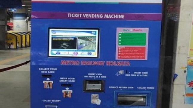 Kolkata Metro Railway installs 10 automated ticket vending and smart card recharge machines