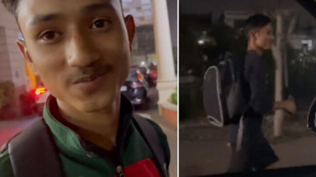 Boy runs home from work at midnight in Noida. Inspiring viral video has over 4 million views