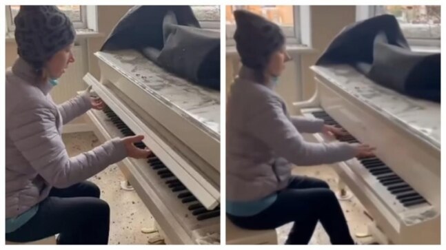 Ukrainian pianist plays final Chopin melody at home ruined by Russian shelling. Watch video
