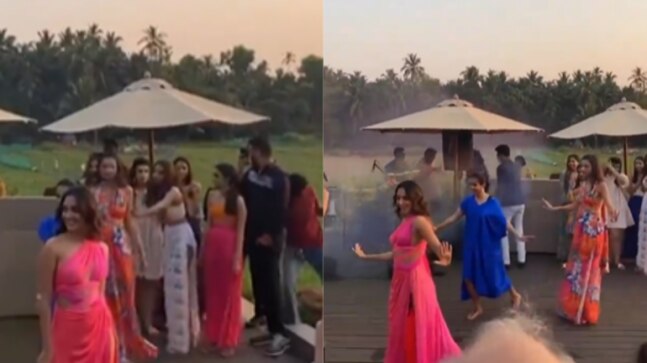 Kiara Advani sets the stage on fire at sister's wedding. Watch