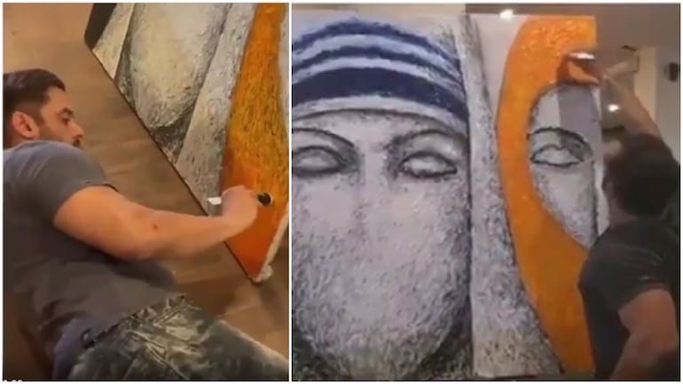 Salman Khan's first-ever solo exhibition will showcase his painting on Motherhood: An Artisitic Ode to Mother Teresa.
