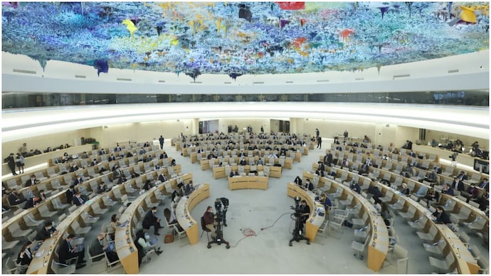 An overview of the special session on the situation in Ukraine of the Human Rights Council at the United Nations in Geneva. (Photo: Reuters)