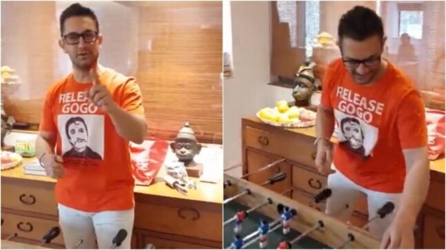 Aamir Khan drops another 'kahaani' hint. Wait, did you spot his Andaz Apna Apna swag?