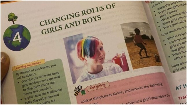ICSE Class 3 social science textbook teaches students about changing gender roles. Pic goes viral