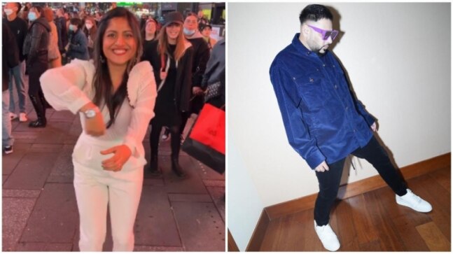 Woman grooves to Badshah's Tere Naal Nachna at New York's Times Square. Viral video has 25 million views