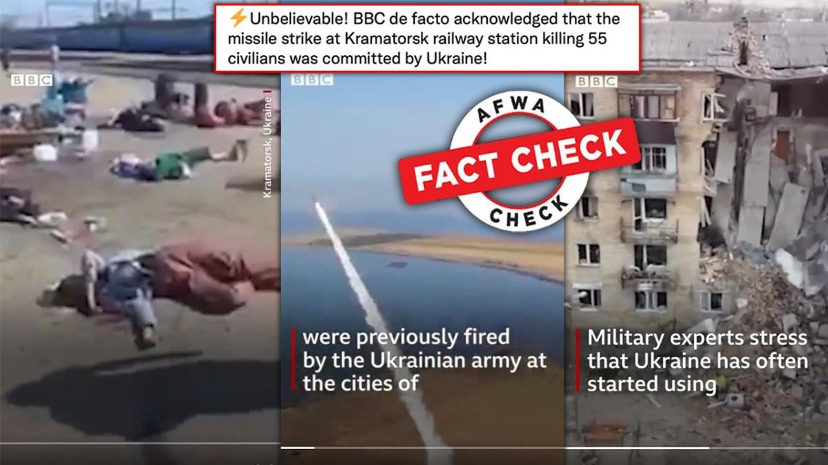 Who bombed railway station in Ukraine? Impostors falsely drag BBC into propaganda war - Fact Check News