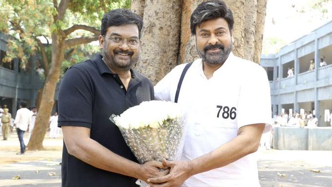 Liger director Puri Jagannadh to play a special role in Godfather, Chiranjeevi welcomes him on sets