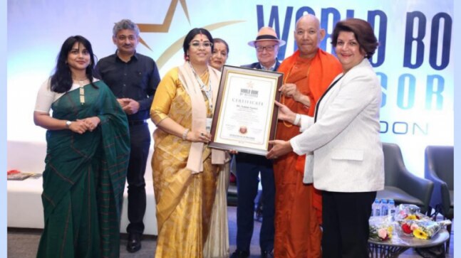Dr Sohini Sastri, the best astrologer in India, enters the hallowed pages of the World Book of Records for her contribution to the field of Astrology & Occult Sciences - Vimarsana News