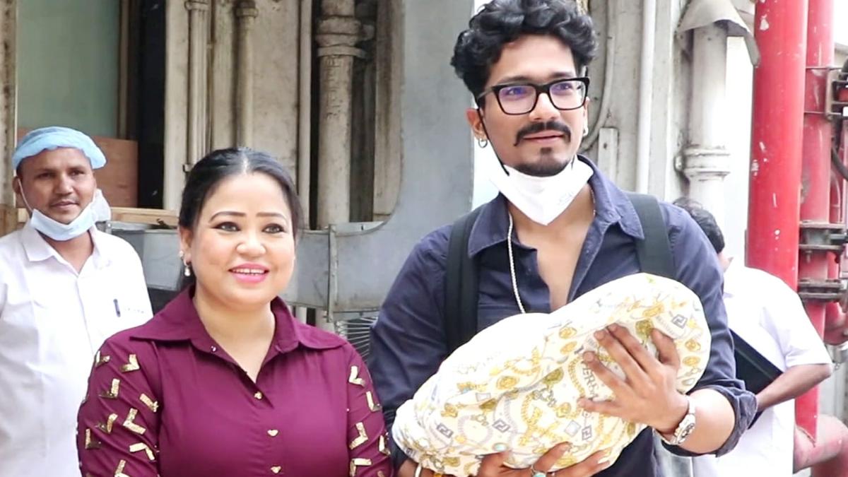 Bharti Singh, Haarsh Limbachiyaa pose with their baby boy for the first time. Watch - Television News