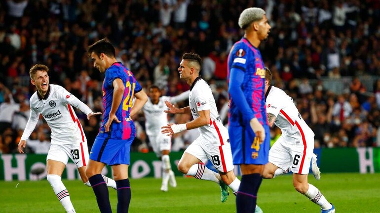 Europa League: Yet another European failure for Barcelona as Eintracht Frankfurt enter semis - Sports News