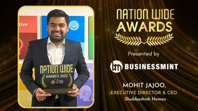Mohit Jajoo recognized as the Best Emerging Entrepreneur of 2022 in Real Estate by Business Mint - Vimarsana News