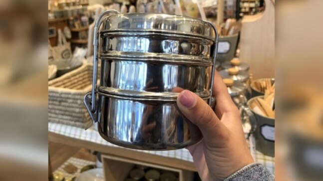 Woman shares pic of steel dabbas being sold at a store in Europe. Internet is nostalgic
