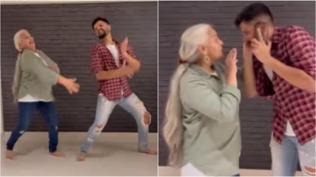63-yr-old mom grooves to Arjun Kapoor's Chokra Jawaan with son in viral video. Ek number, says Internet