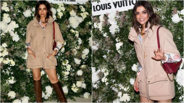 Deepika Padukone makes heads turn in mini jacket dress at dinner party in Cannes. See pics