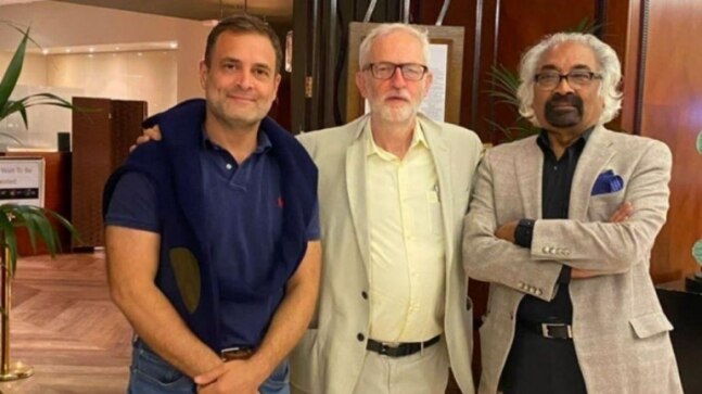 'Plotting against India?' Karnataka BJP on Rahul Gandhi-Jeremy Corbyn photo