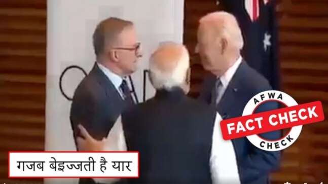 Fact Check: Did President Biden snub PM Modi at the Quad Summit? Video trimmed to give it misleading context