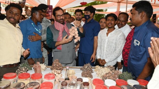Mukhtar Abbas Naqvi hits out at Owaisi over ‘Shahi Idgah, Gyanvapi cases creating hatred’ remark