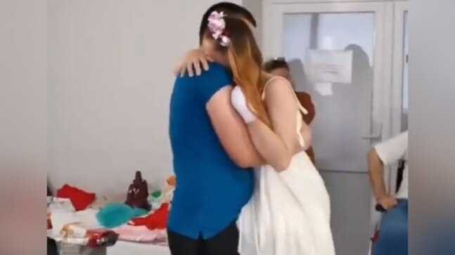 Ukrainian nurse who lost both legs in landmine blast shares first dance with husband | WATCH