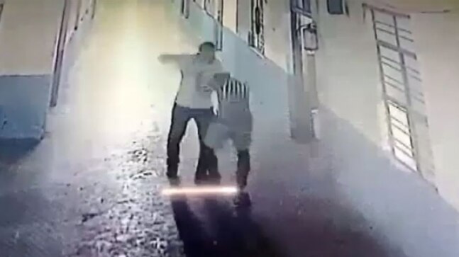 Hostel warden in Telangana caught on CCTV while thrashing student; sacked | Video
