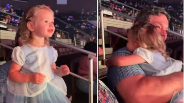Video of a little girl hugging grandpa for taking her to Disney show is the cutest thing on the Internet today. Watch