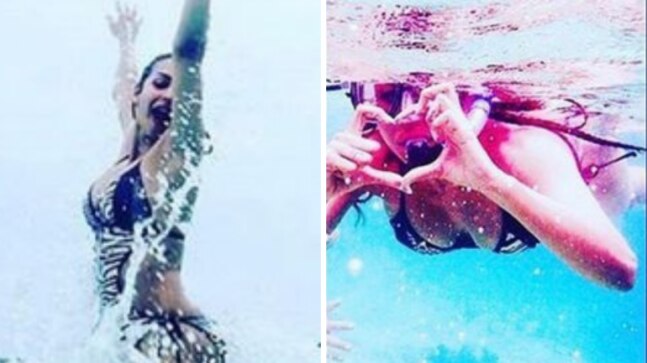 Malaika Arora in bikini turns mermaid for her underwater dive. See post