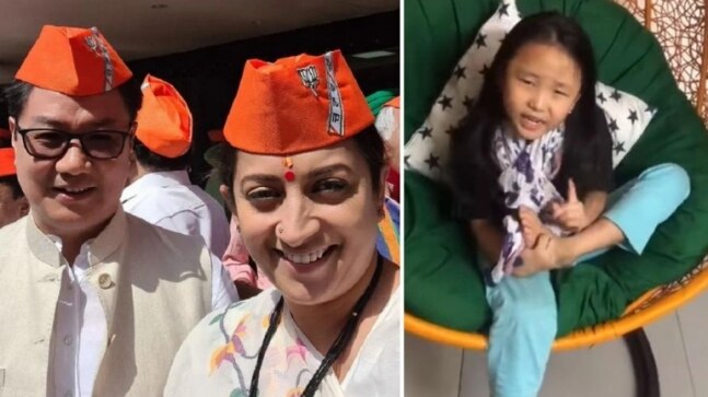Smriti Irani shares video of Kiren Rijiju’s daughter singing Yeh Hai Bombay Meri Jaan. Watch
