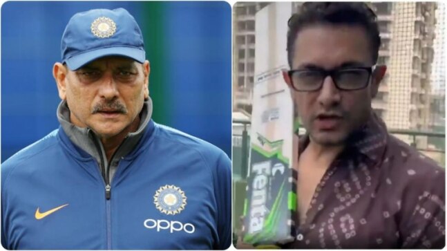 Ravi Shastri asks Aamir Khan to fix his footwork for 'IPL mein chance'
