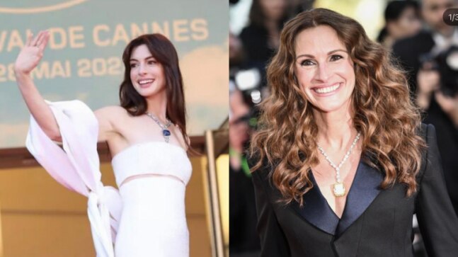 Anne Hathaway, Julia Roberts steal the show on Cannes 2022 red carpet. See pics