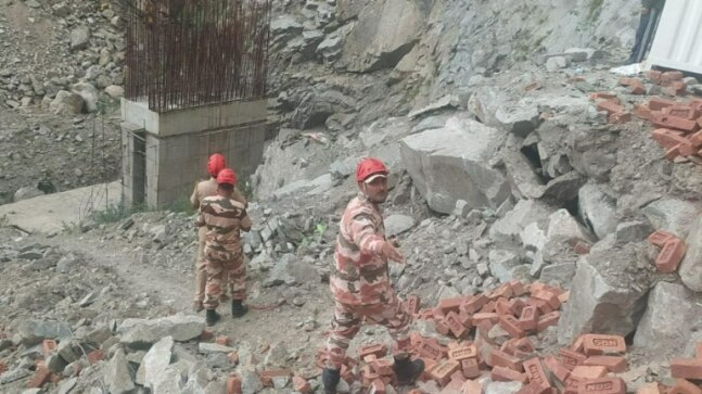 9 workers feared trapped as under-construction tunnel collapses in J&K after landslide