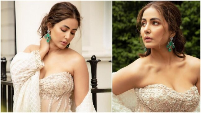 Hina Khan in ethereal strapless ensemble is all about glitter and sass in new pics from London