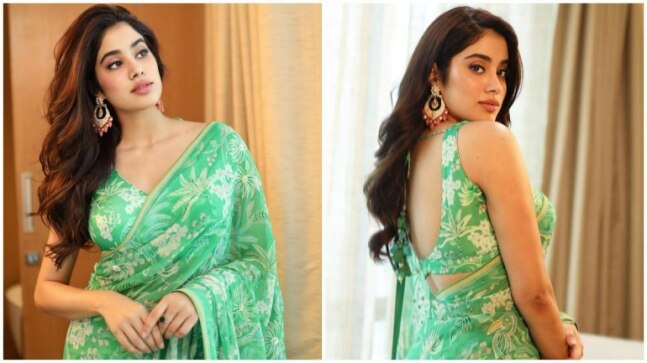 Ati Sundar Janhvi Kapoor in Rs 70k saree proves summers are for florals prints and vibrant hues - Vimarsana News