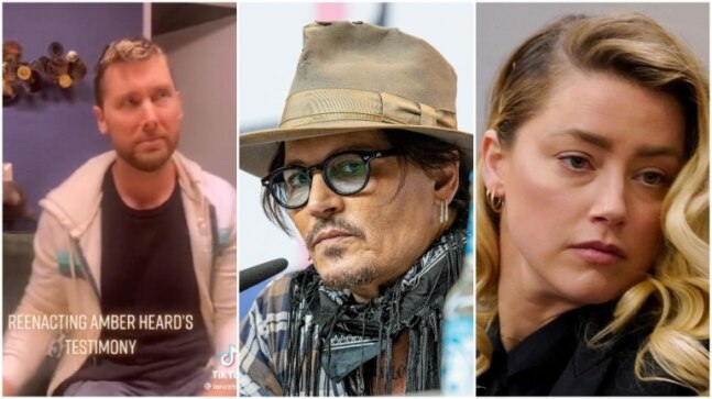 Lance Bass mocks Amber Heard’s testimony in defamation trial in TikTok video. Watch