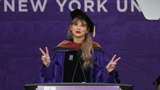 Taylor Swift receives honourary doctorate in fine arts from New York University