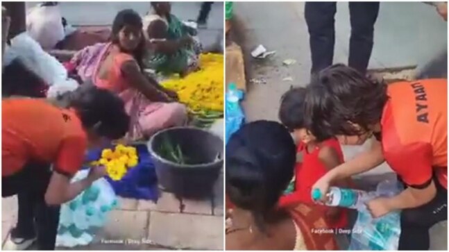 Little boy gives water bottles to street vendors amid heatwave in viral video. Thank you, says Internet