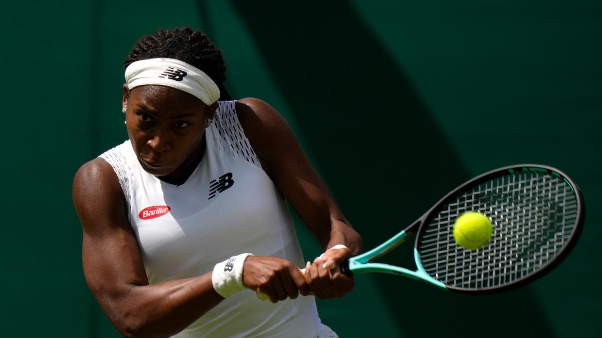 Wimbledon 2022: Coco Gauff se confruntă cu o înfrângere surpriză în primul tur în fața României Elena Gabriella Ross. American Coco Goff. Politețe: AP