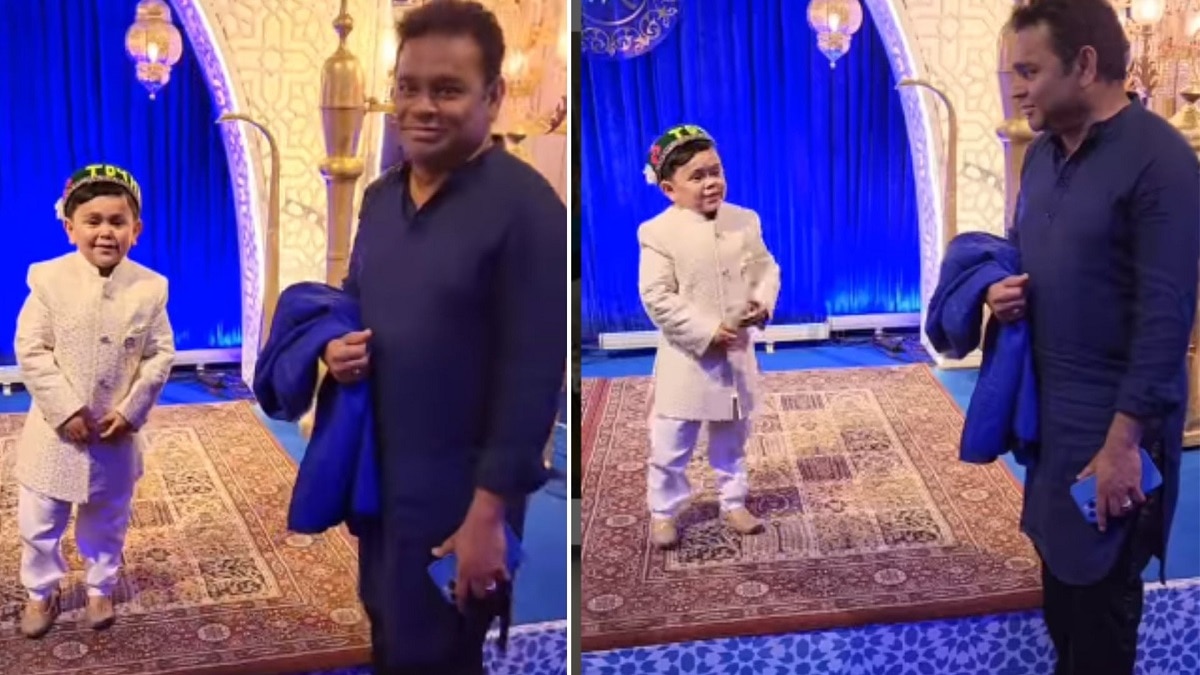 World's smallest singer Abdu Rozik sings Papa Kehte Hain at AR Rahman's daughter Khatija's reception. Viral video