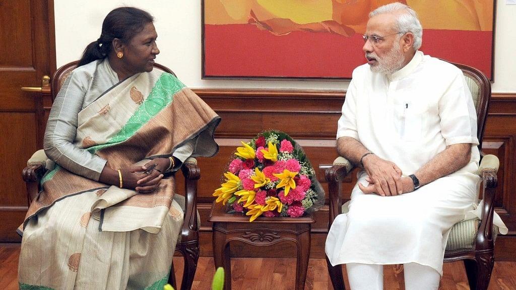 File photo of Droupadi Murmu with PM Narendra Modi.