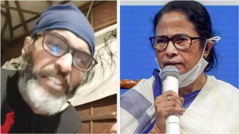 Image of YouTuber Roddur Roy and  Bengal CM Mamata Banerjee 