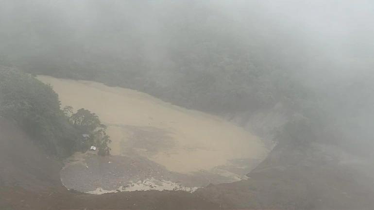 File image of landslide in Manipur