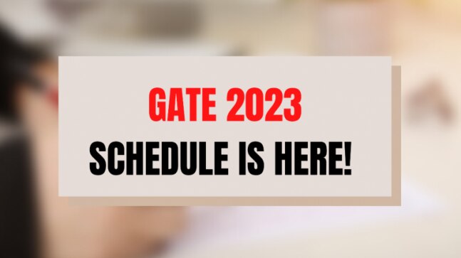GATE 2023: Registration from August 30, exam from February 4, 2023, check full schedule here - Vimarsana News