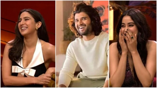 Sara Ali Khan wants to date Vijay Deverakonda, asks Janhvi if she likes him too. Watch KWK 7 promo